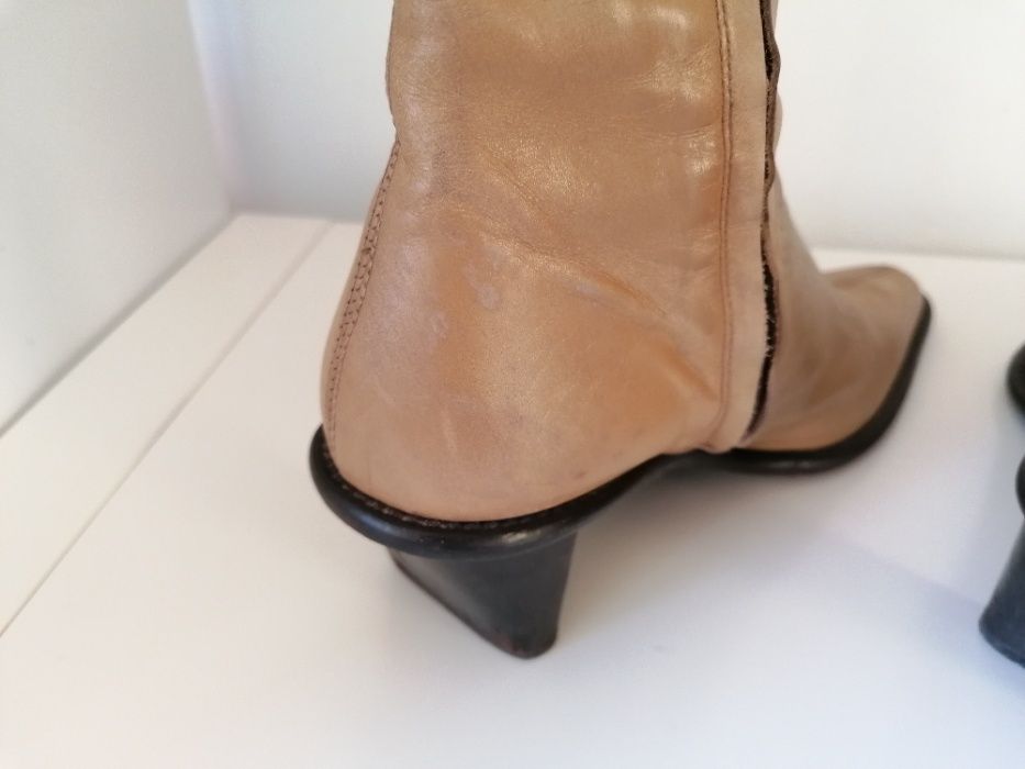 Botas de pele vintage