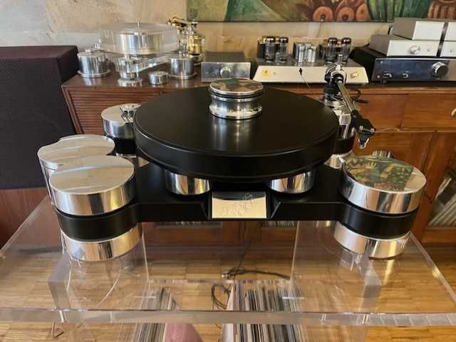 Transrotor Dark Star Silver Shadow Gramofon (SME clearaudio)