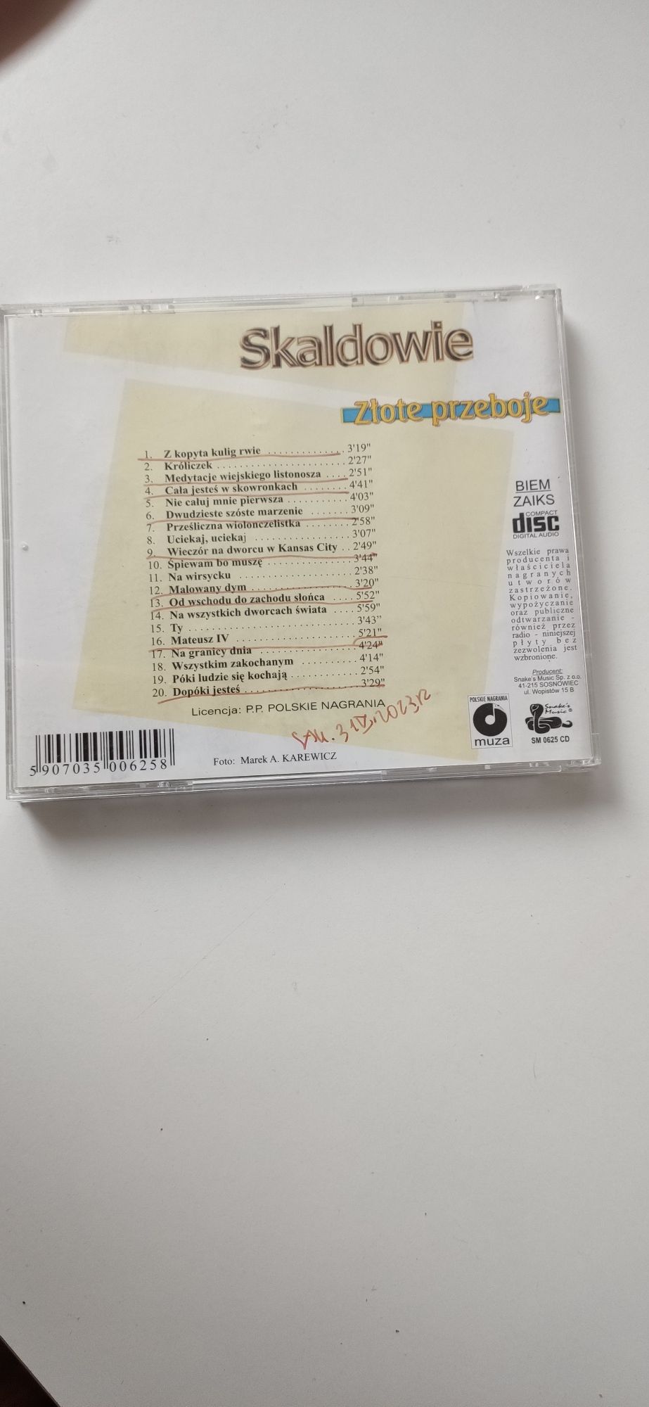 Skaldowie -zlote przeboje cd