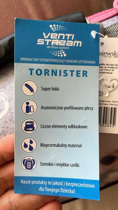 Tornister szkolny My Little Friend PINK DOG PIESEK ST. MAJEWSKI