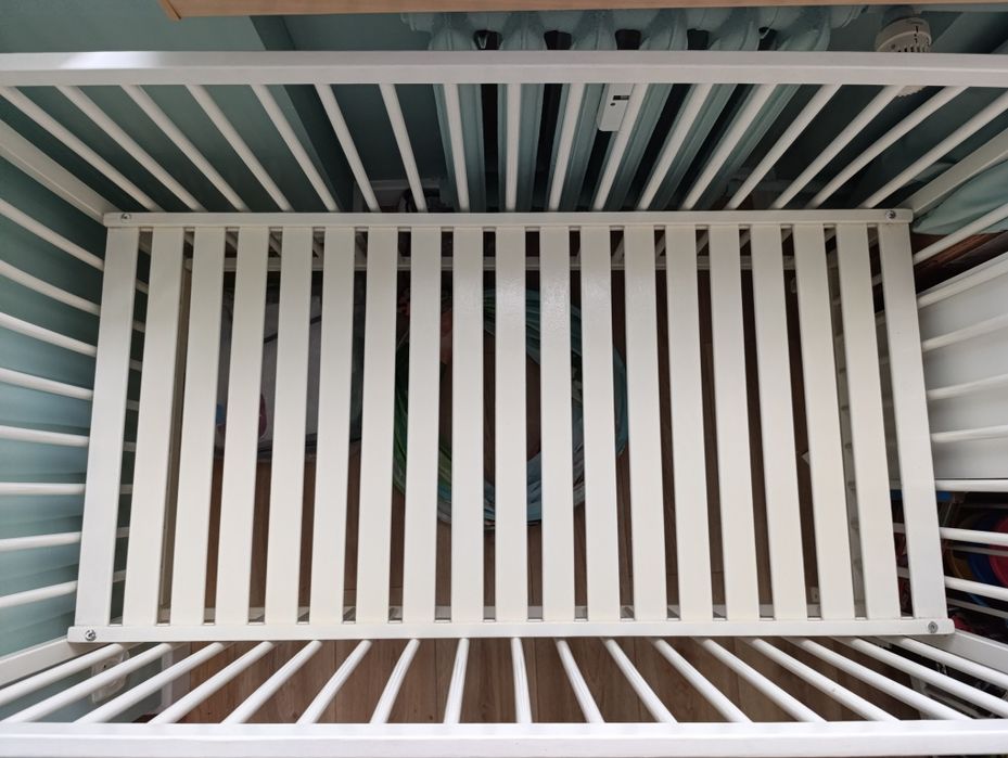 Łóżeczko białe 120x60