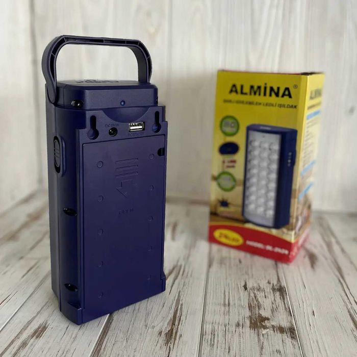 Переносная Фонарь-лампа с повербанком Almina DL-2424 24 LED/30 000 ВАТ