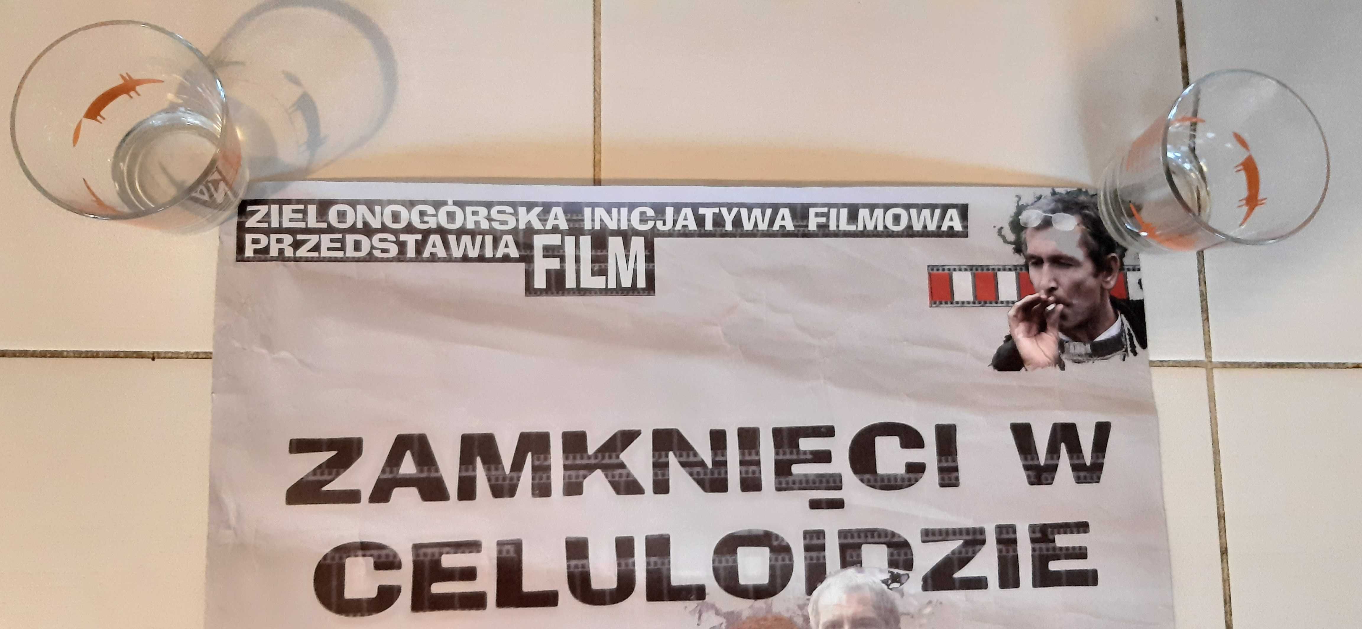 stary plakat filmowy filmu zamknięci w celulozie dla kolekcjonerów