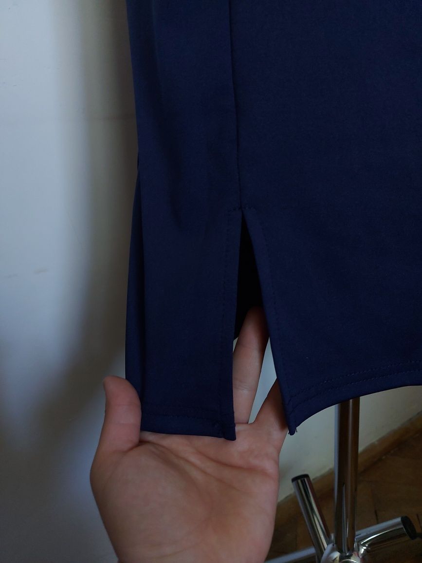 Sukienka damska elegancka falowany dekolt XL Shein