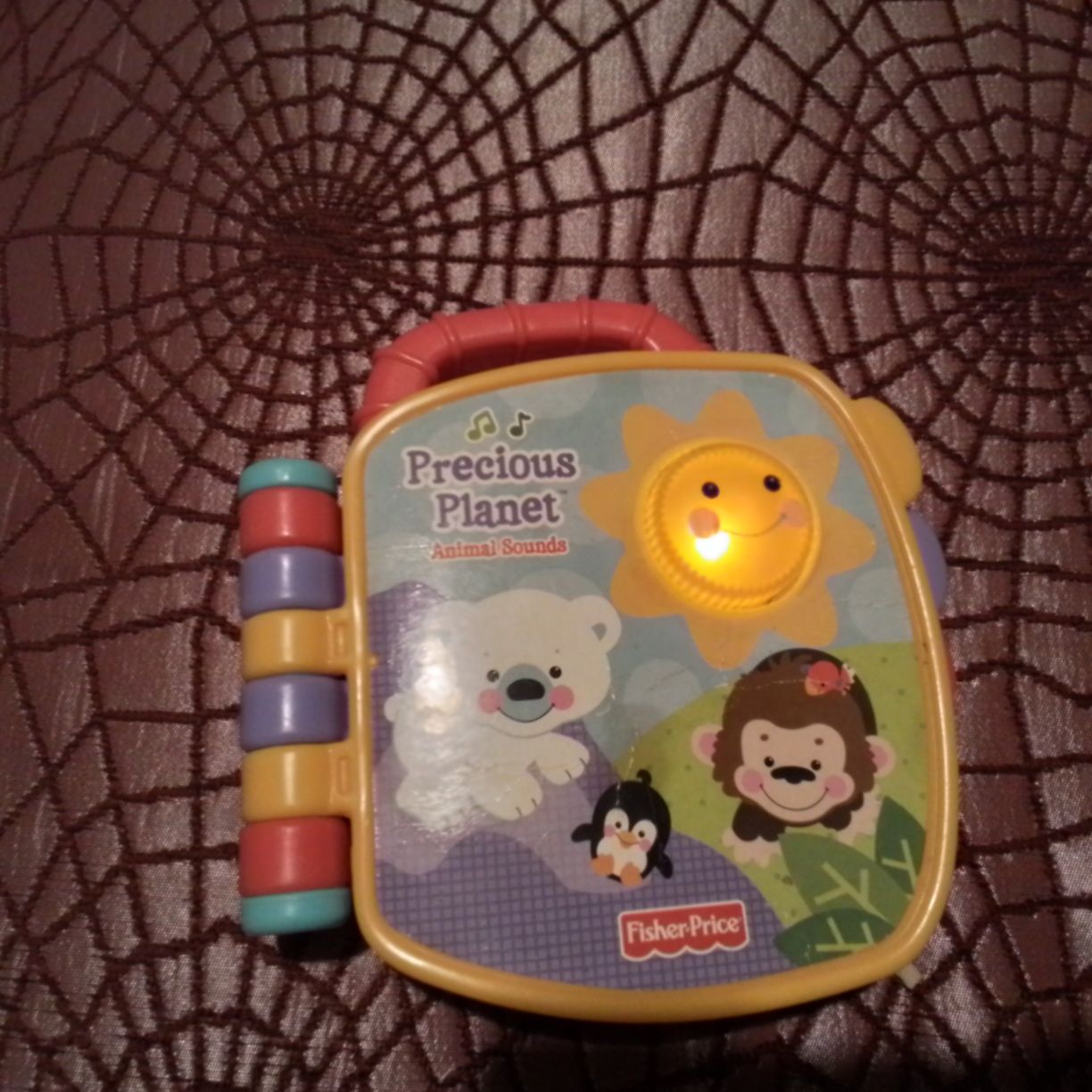 Fisher price музыкальная игрушка на английском языке звуки животных
