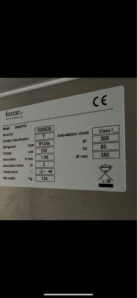 Arcas de refrigeração verticais industrial