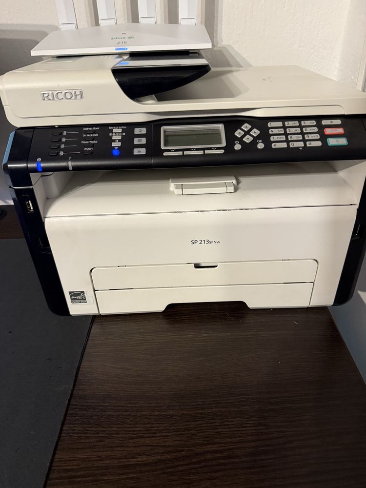 drukarka laserowa Ricoh SP213SFNw Wifi urzadzenie wielofunkcyje 3w1