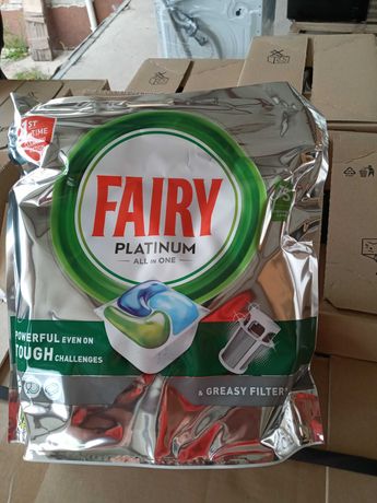 Таблетки для посудомийної машини Fairy platinum 75 шт Finish Quantum