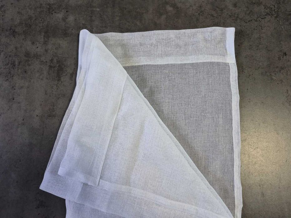 Mrtrees Zasłony przezroczyste Białe 2 szt. 140x260cm Tunel