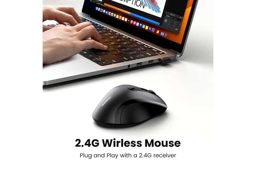 Бездротова миша UGREEN M511 Portable Wireless Black (45012)