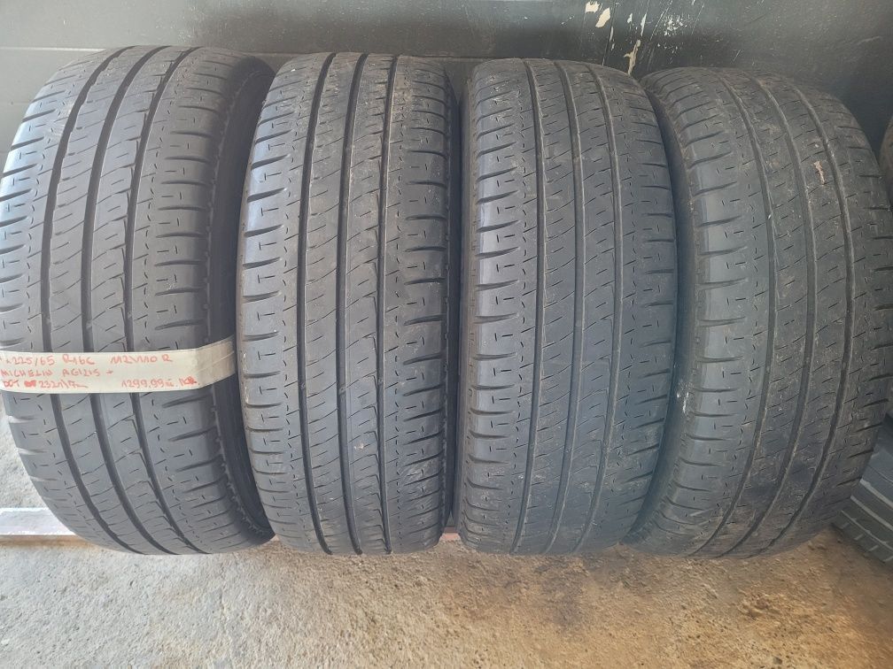 Opony letnie używane 225/65 R16C 112/110R Michelin - 4 szt.