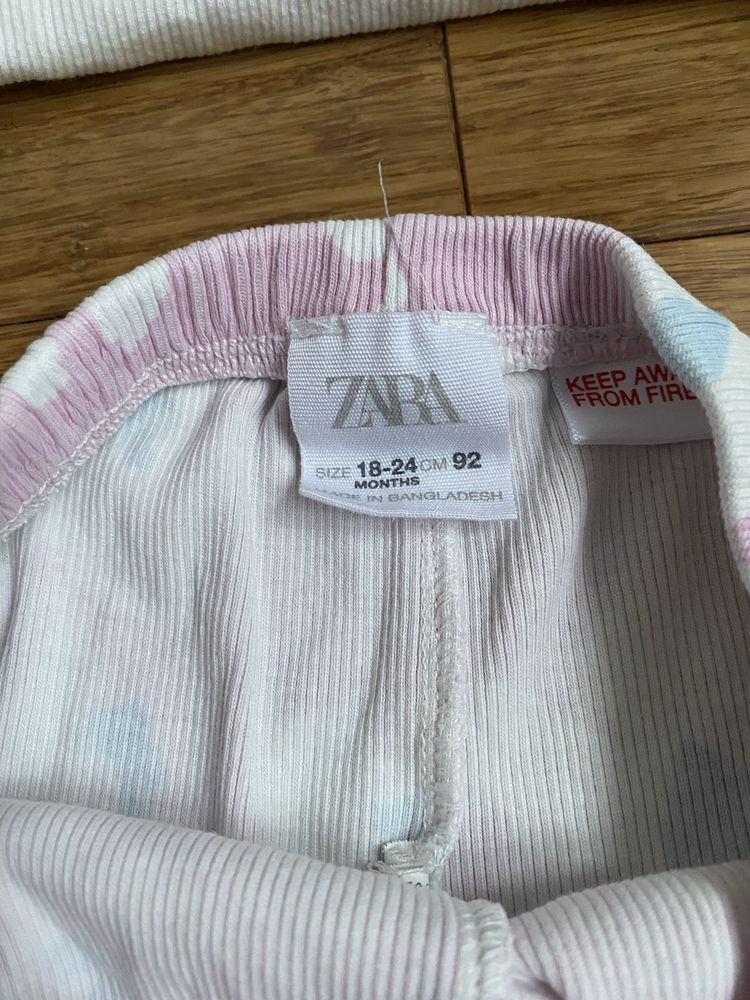 Zara t shirt i spodenki na lato roz 92cm