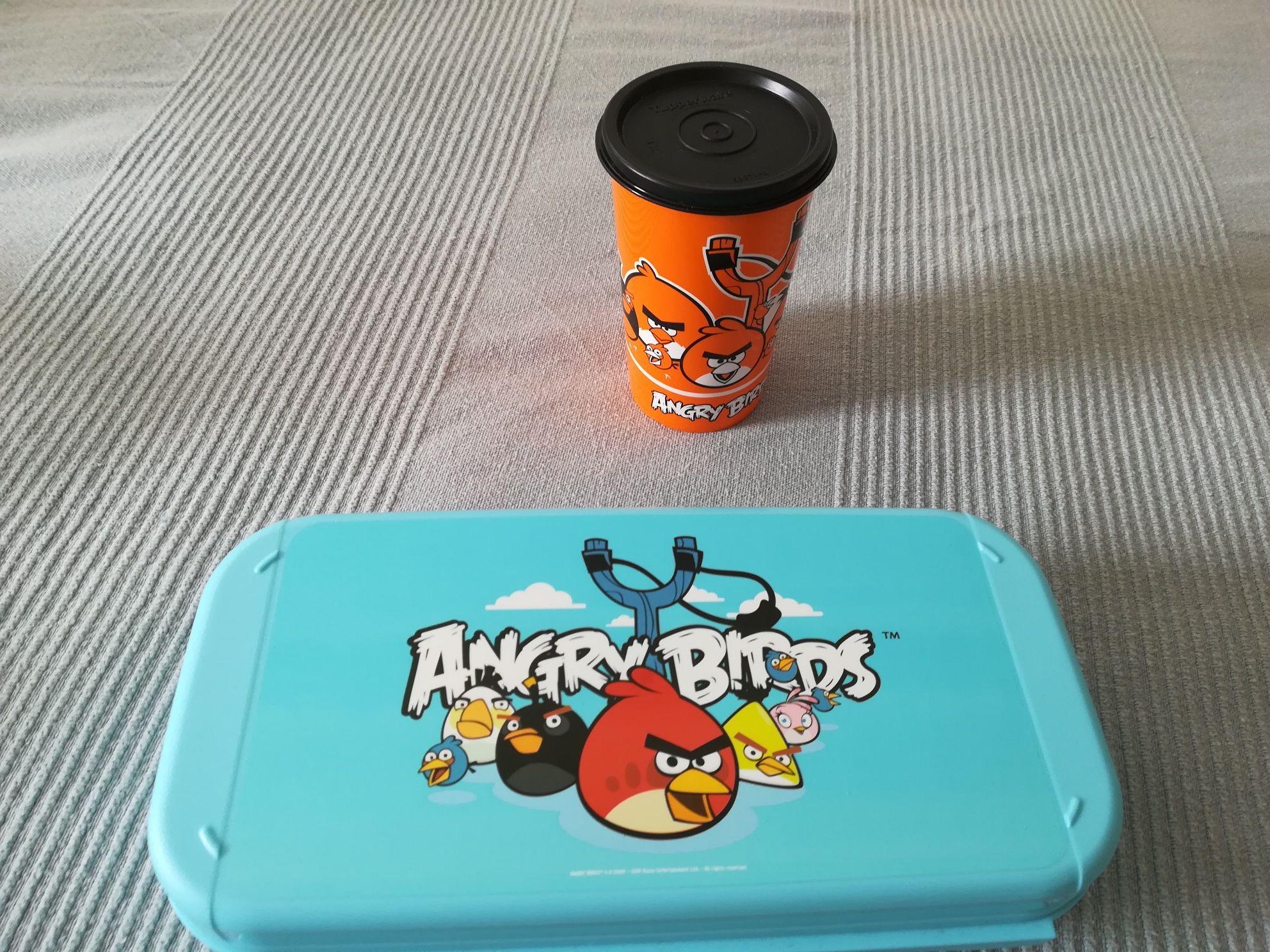 Conjunto Angry Birds Tupperware novo