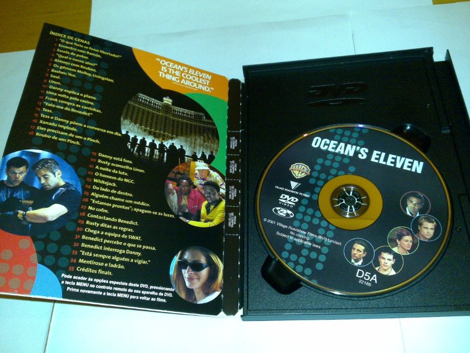 ocean´s eleven - façam as suas apostas (filme/dvd) com caixa diferente