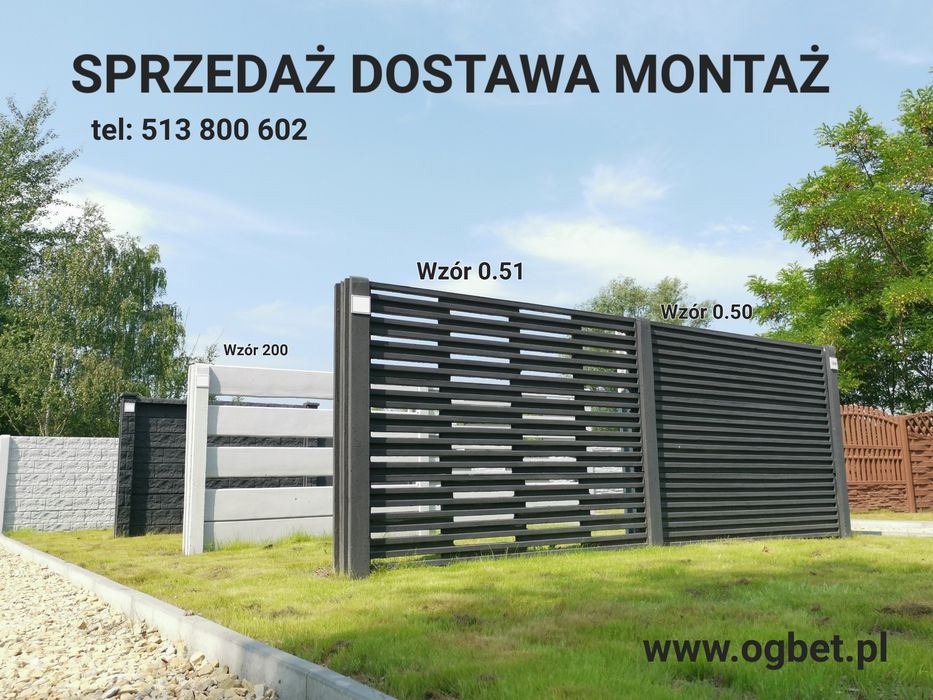 OGRODZENIA PANELOWE Panel Podmurówka Ogrodzenie Montaż Panele Przęsła