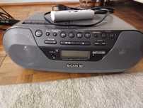 Radio z CD + odtwarzacz kaset, z pilotem SONY