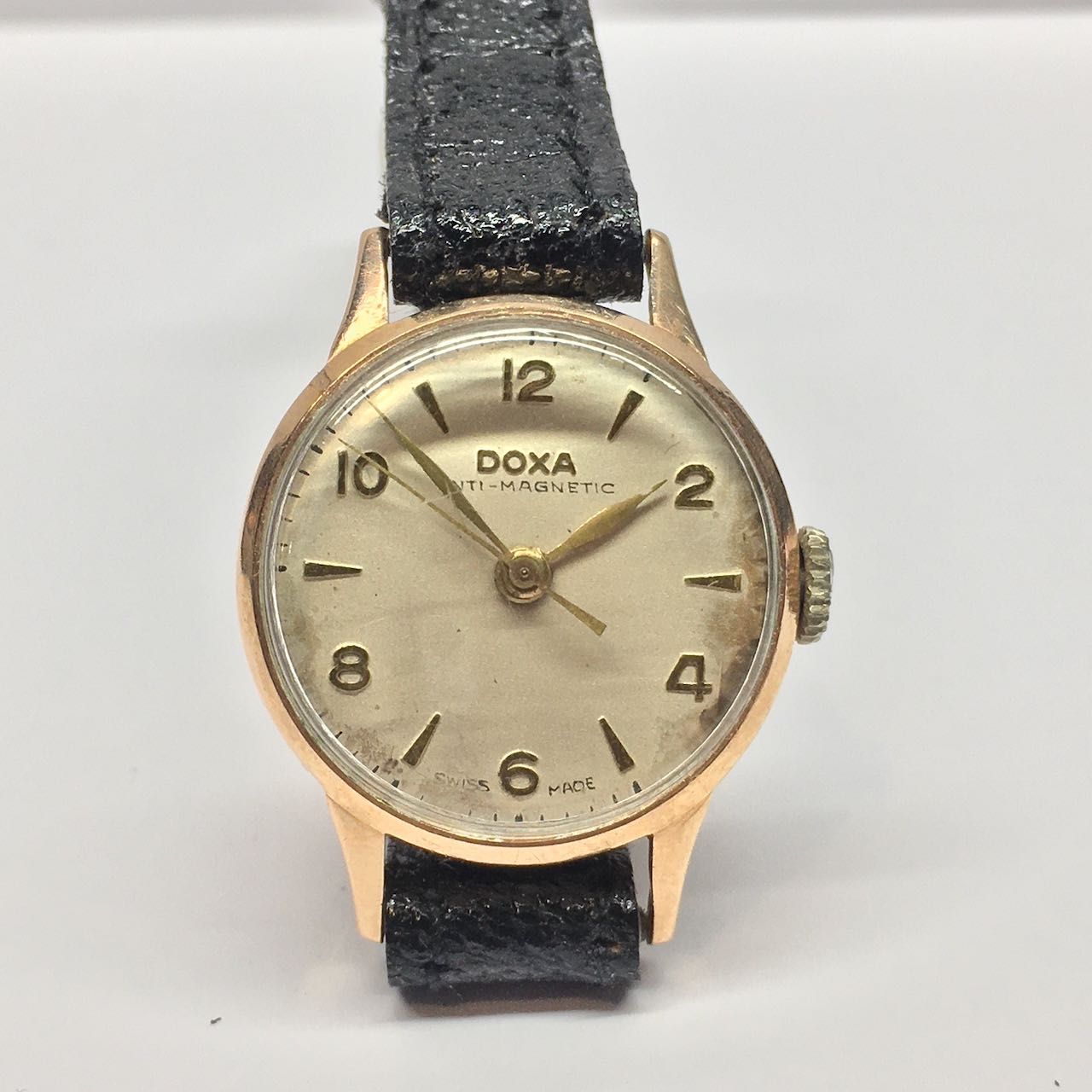 DOXA zegarek damski ZŁOTY 14K 585 VINTAGE!