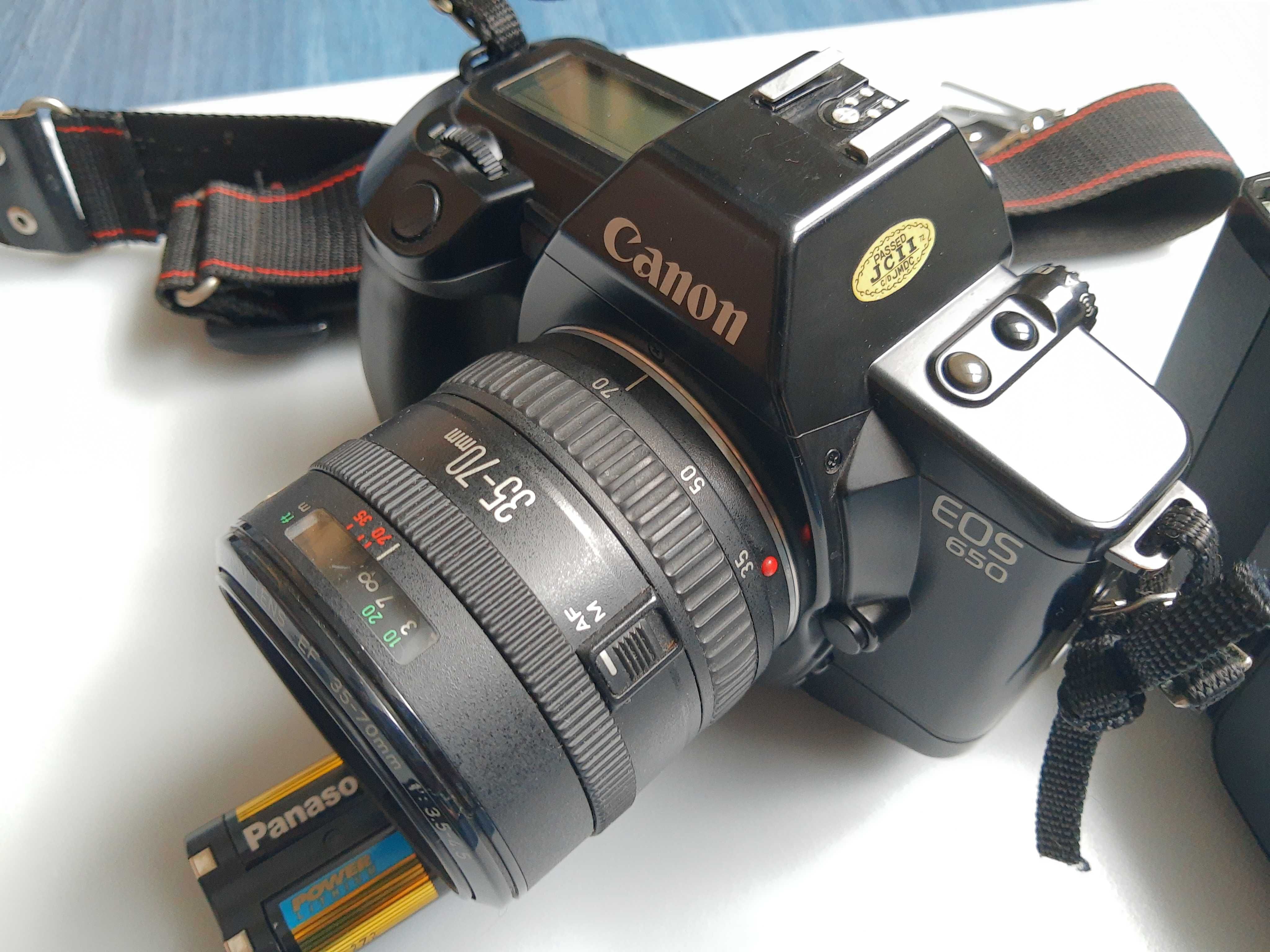 Aparat Canon EOS 650 Lustrzanka Analogowa