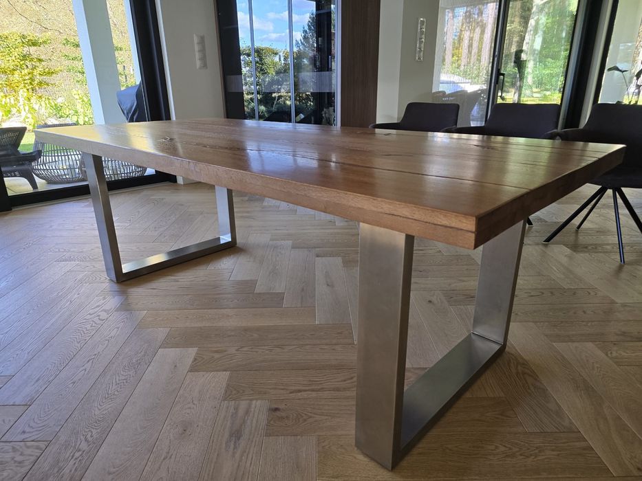 Stół dębowy lite drewno