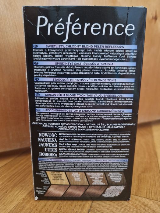 Loreal Paris Preference 7.1 Popielaty Blond