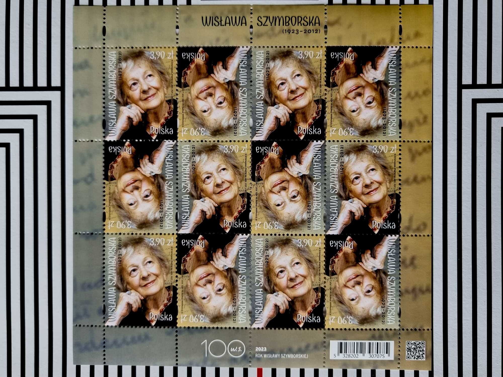 Fi 5328 - Arkusz znaczków pocztowych Wisława Szymborska