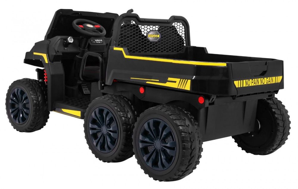 4x4 2osobowy Samochód AUTO na akumulator Farmer Truck Czarny