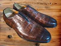 Męskie Mokasyny buty eleganckie lakierowane cudo r.48