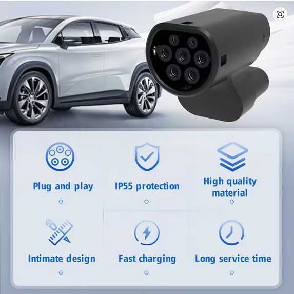 Adaptador CCS para TIPO 2 - TESLA