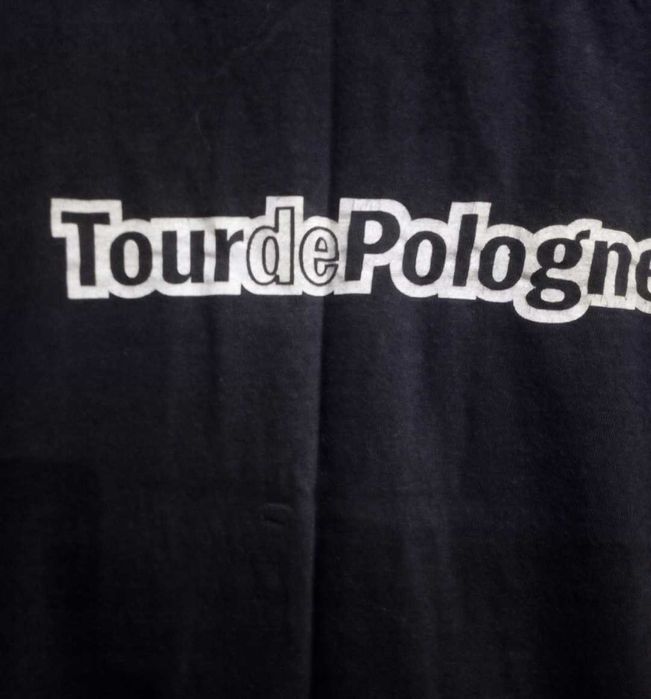 Koszulka z nadrukiem Tour de Pologne granatowa XL wymiary unisex