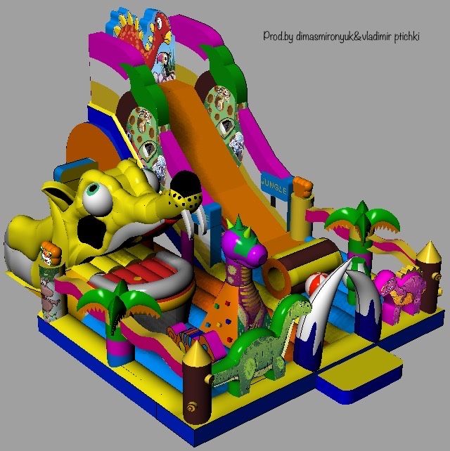 Надувной Батут «Юрский период»