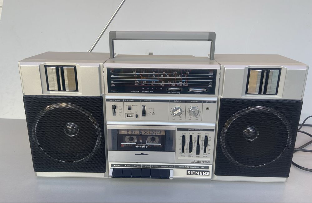 Бумбокс Геттобластер Siemens Club 782 Solo Function Radio 1988