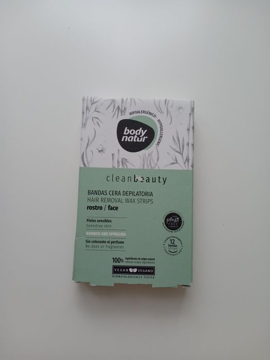 BODY NATUR Clean Beauty plastry z woskiem do depilacji do twarzy