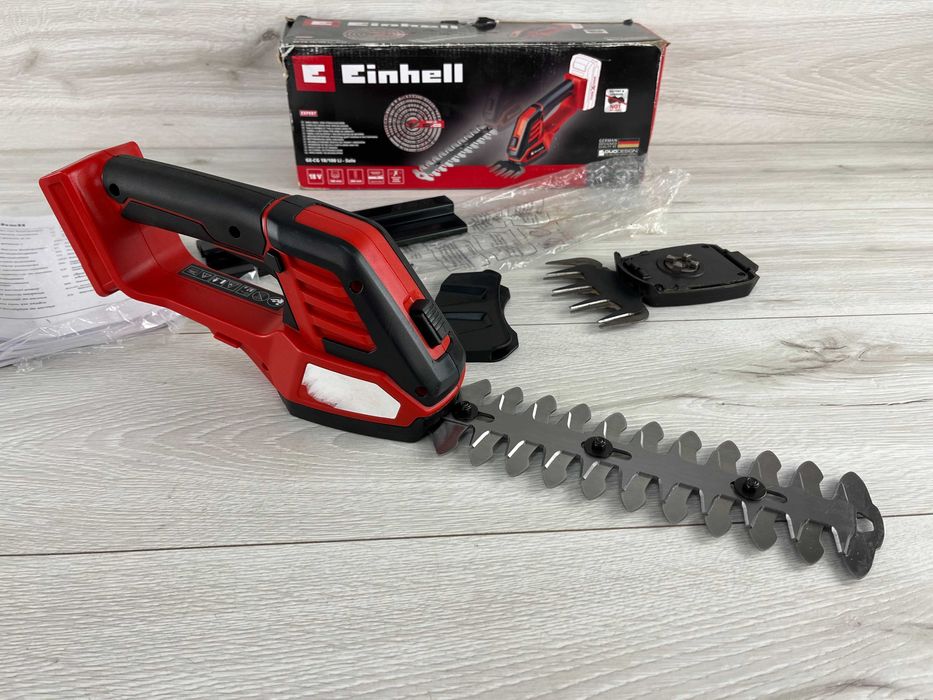 Кущоріз із двома насадками на аку. Einhell X Change без аку і зарядки