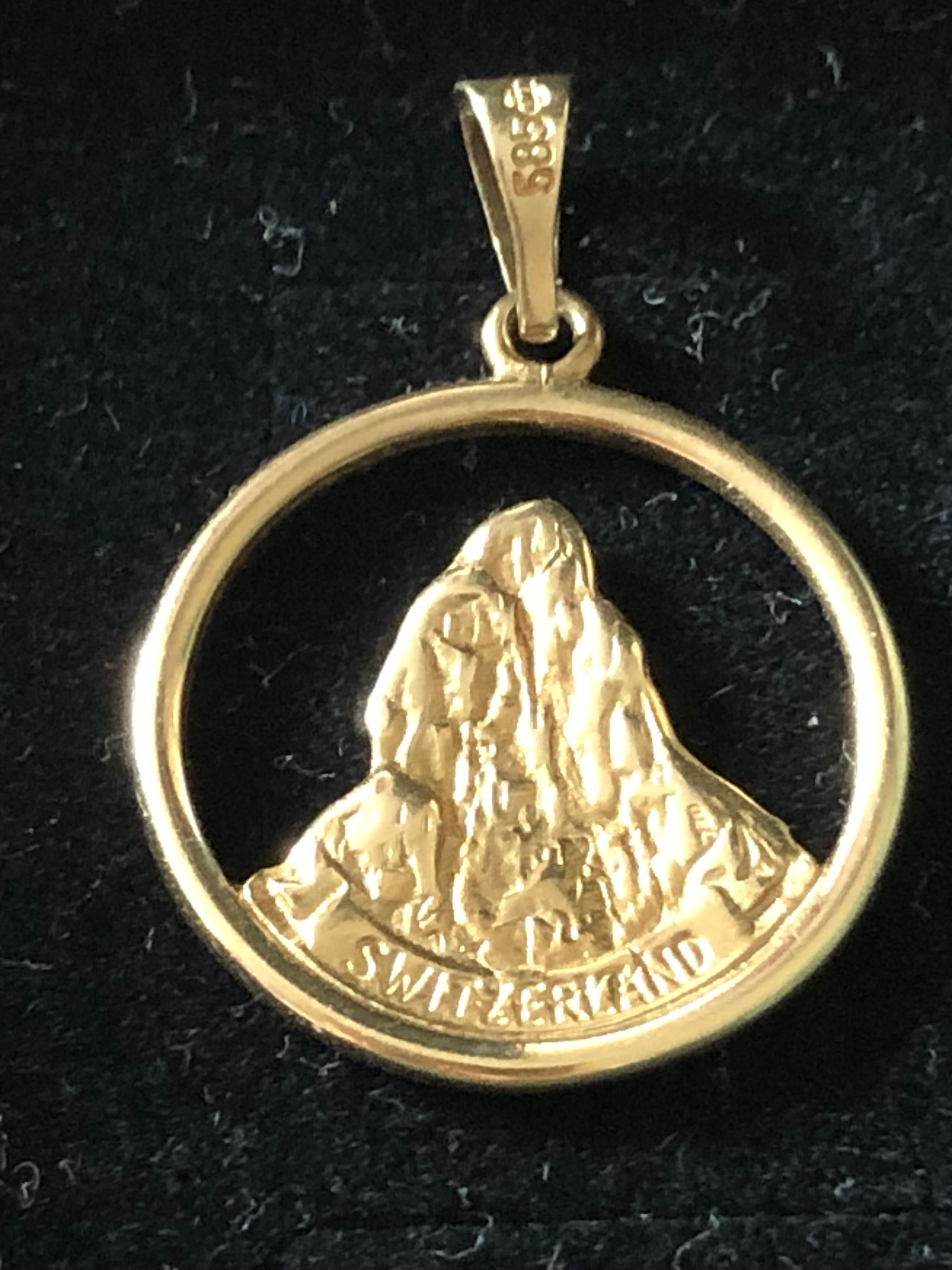 Przywieszka zawieszka Matterhorn złoto 585