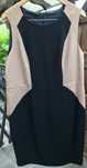 Sukienka New Look czarno bezowa Sylwester rozm 18