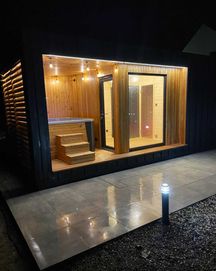 Sauna zewnętrzna Platinum Domek ogrodowy od BM Moduły jakość PREMIUM