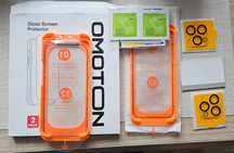 OMOTON Osłona ekranu i osłona obiektywu aparatu do iPhone'a 16 Pro