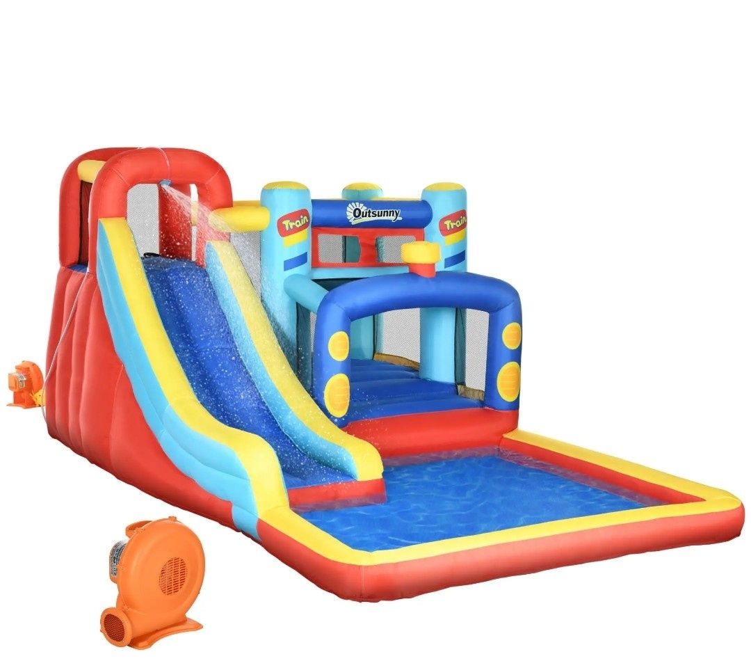 Insuflável Comboio com água