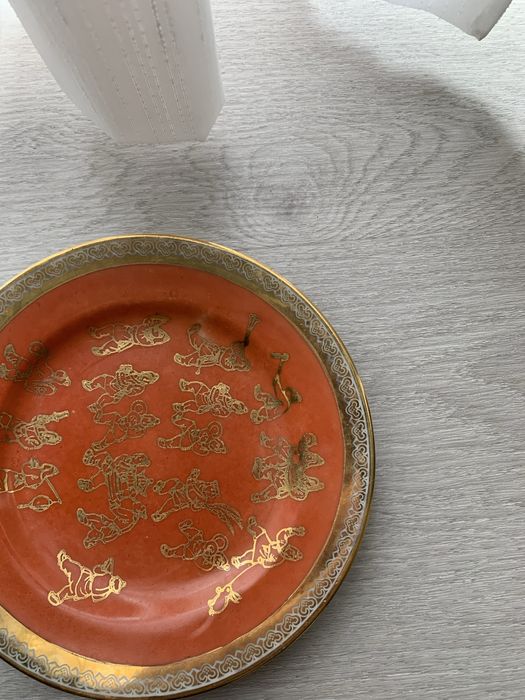prato porcelana chinesa pintado a mao