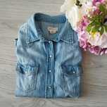 Koszula damska jeansowa H&M denim rozmiar 36 długi rękaw