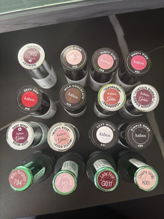 Lakiery o delikatnym skladzie Hema Free Kabos 16 sztuk