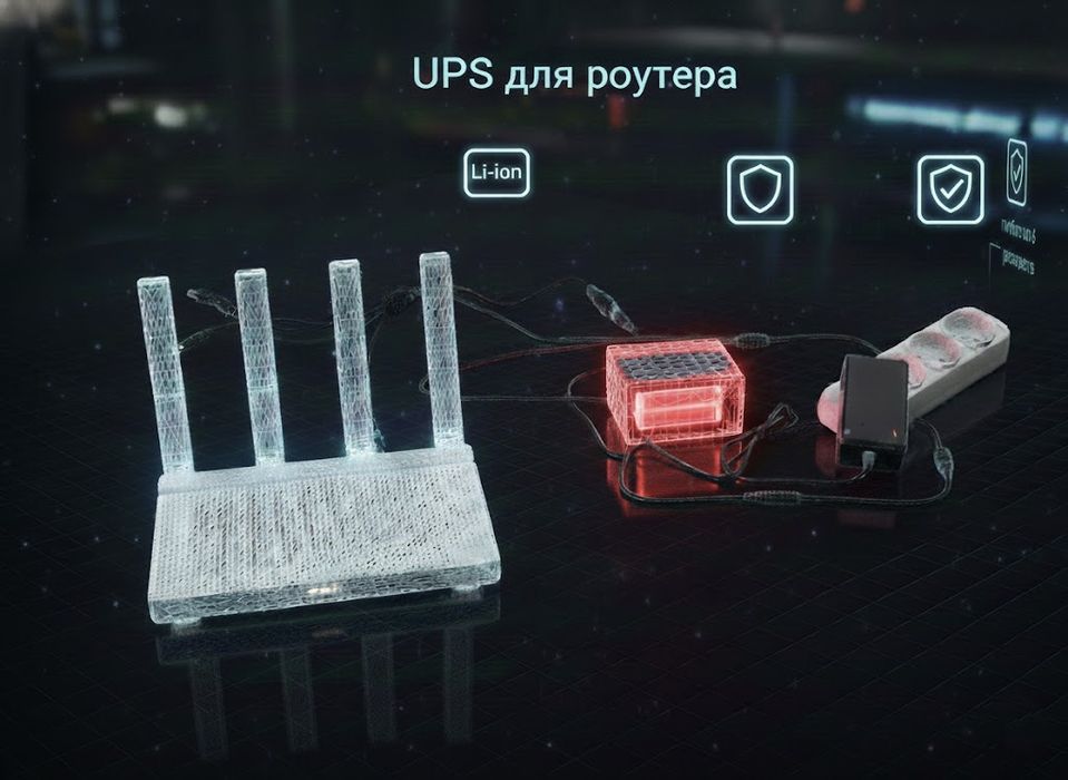 UPS ИБП ДБЖ 12v для роутера 9000 mah автономная работа до 6 часов ‼️