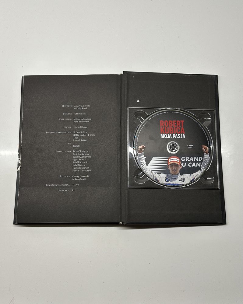 Ksiażka Robert Kubica Moja Pasja z płytą DVD