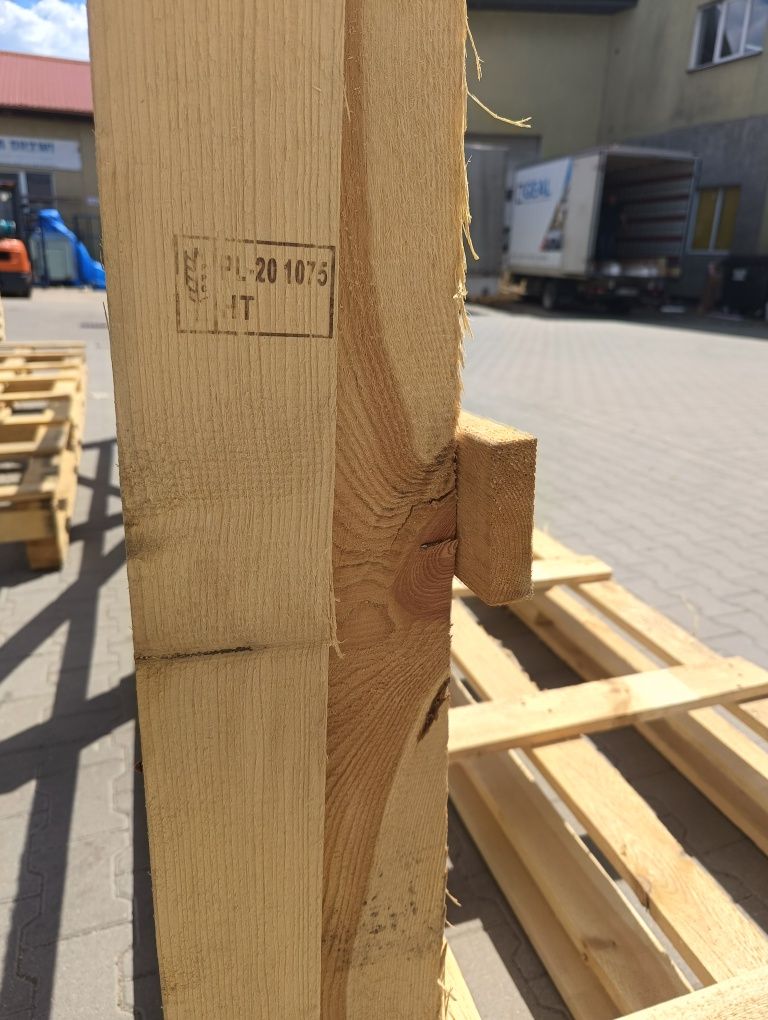Sprzedam DWA NOWE stojaki z drewna fumigowanego
