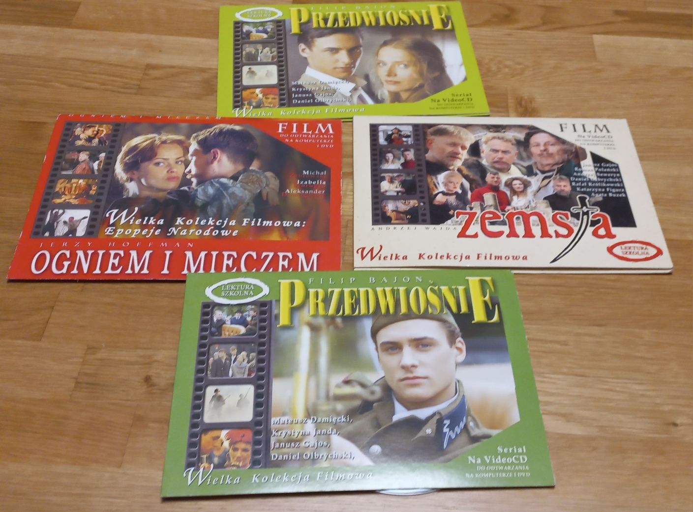 Filmy- lektury szkolne na płytach dvd