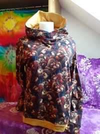 Nowa unikatowa bluza na wiosnę jeżyki M damska bawełna