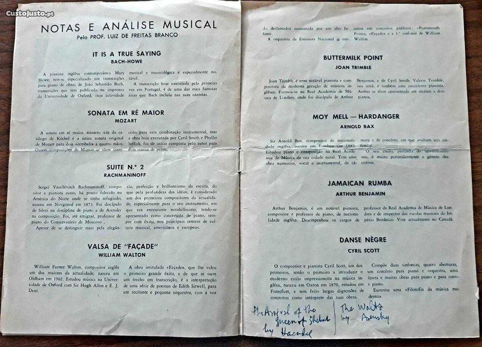 Antigo e Invulgar Catálogo Publicitário do Teatro Nac.S. Carlos - 1944
