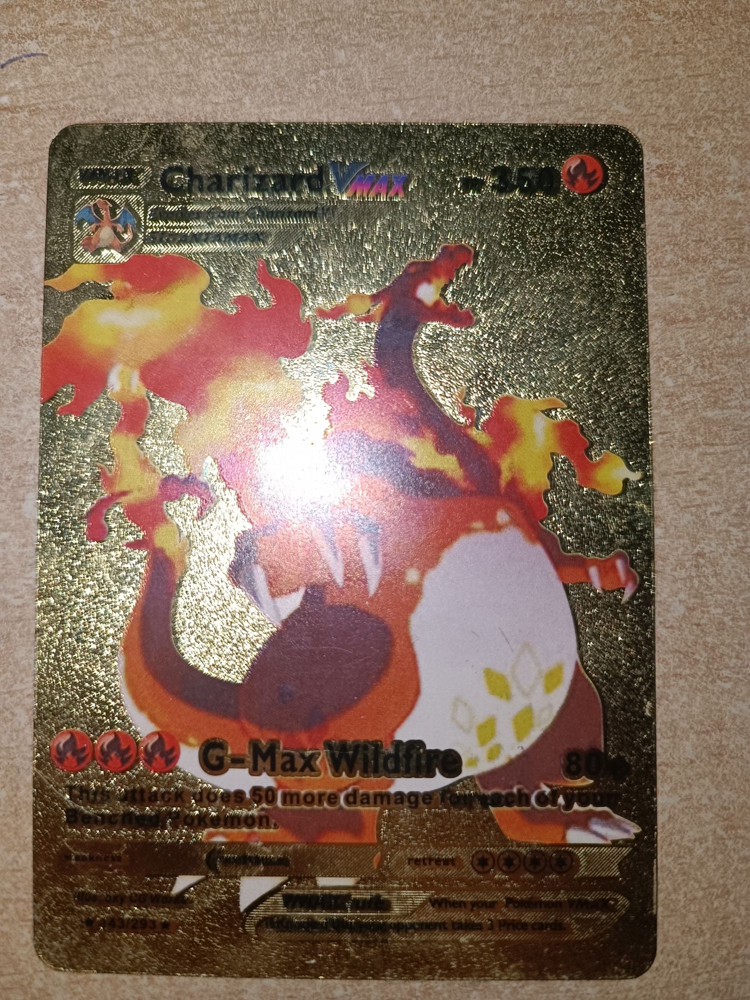 Oryginalna karta pokemon Charizard Vmax