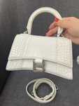 Torebka Balenciaga Hourglass Crocodile