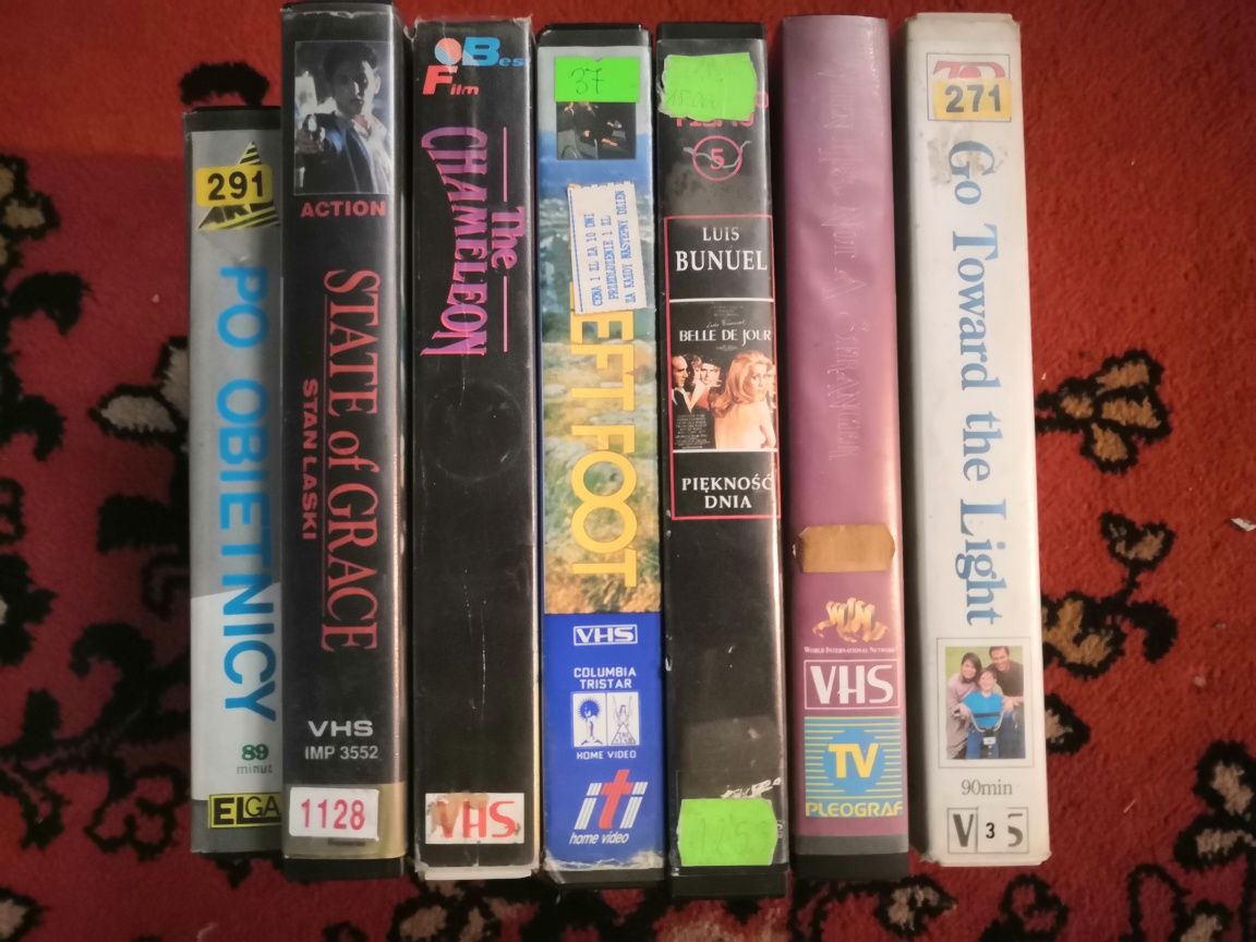 Zestaw 7 x VHS kasety